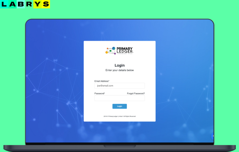 Blockchain Share Registry and Exchange Platform (Web App) screenshot 1
