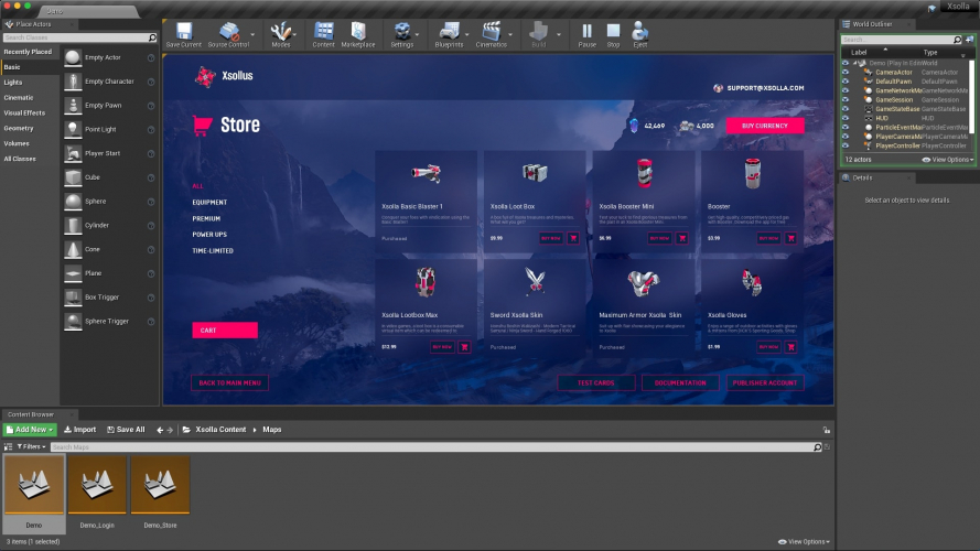XSolla Unity and Unreal Engine SDKs screenshot 1