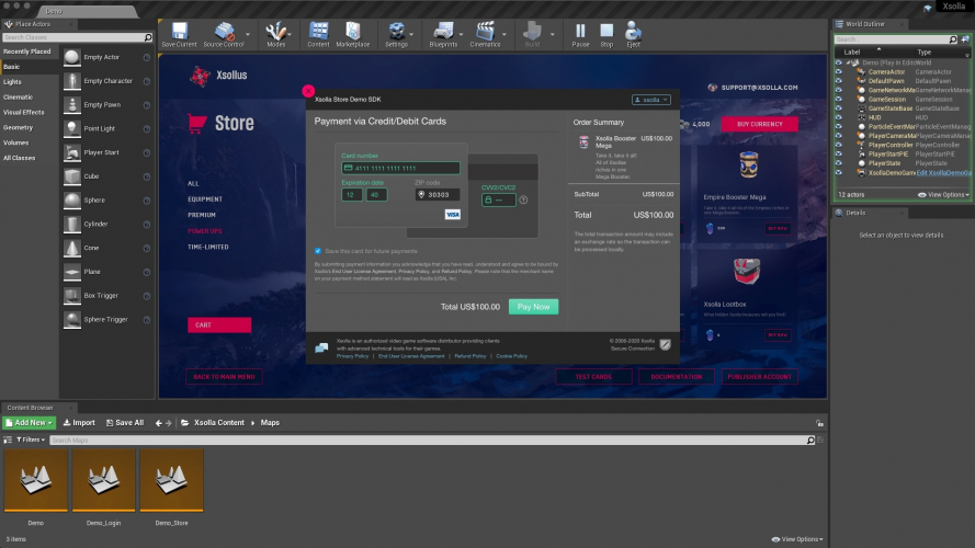 XSolla Unity and Unreal Engine SDKs screenshot 3