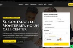 Website for an accounting firm with public pricing in Monterrey