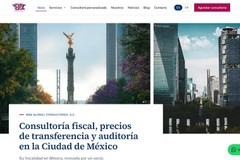 Bilingual website for a tax consultancy in Mexico City
