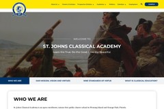 St. Johns Classical Academy: Custom Website Rebuild for a Two-Campus Charter School