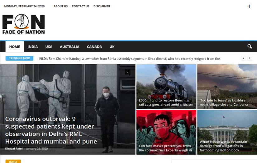 Face of Nation : An International News portal screenshot 1