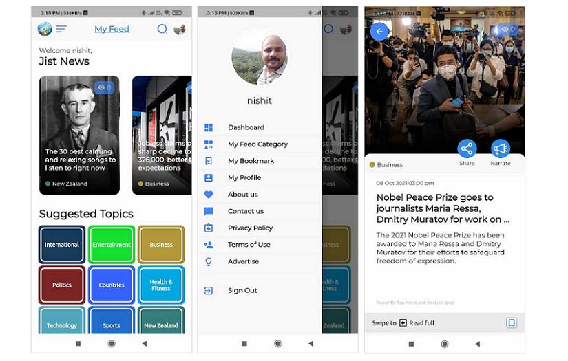 News Aggregate Mobile App Development Android & iOS screenshot 1
