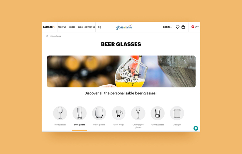 Rethinking Personalization for a Glassware Store screenshot 1