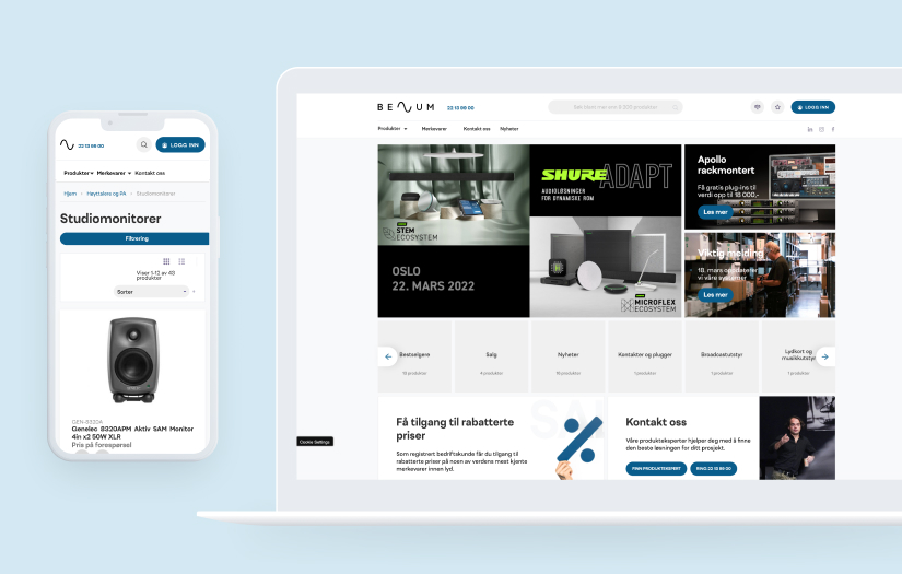 B2B Ecom Overhaul for Audio Equipment Company + screenshot 1