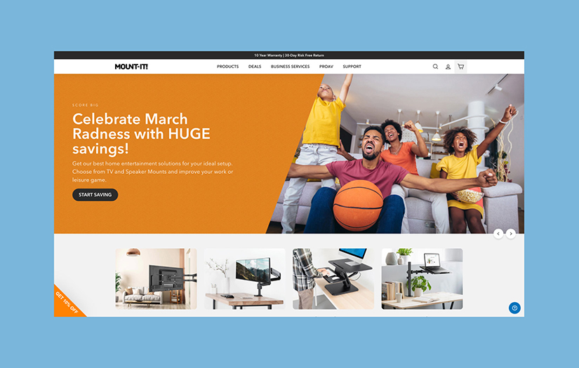 Digital Makeover for a B2B/B2C Display Mount Brand screenshot 2