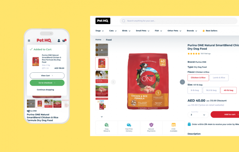 PetHQ, Dubai's leading pet care retailer screenshot 1