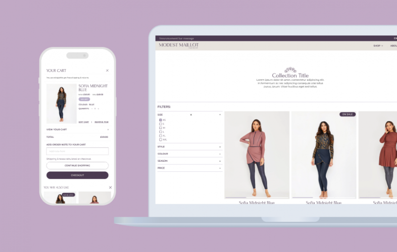 Modest Maillot, Sustainable Swimwear Brand screenshot 2