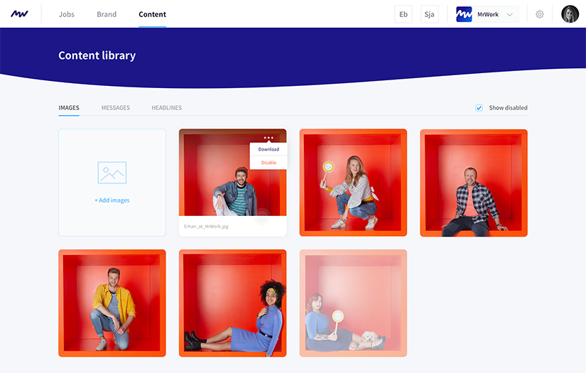 SaaS solution for automated job advertisements screenshot 2