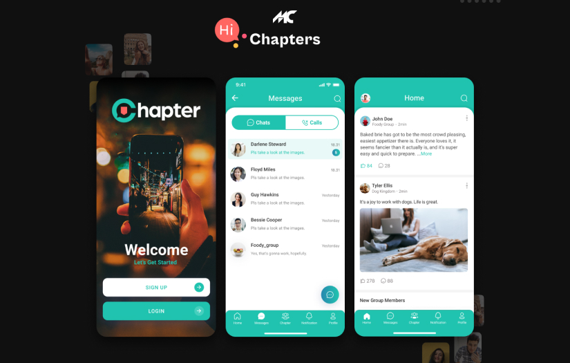 Chapter: Personalized Social Media App screenshot 1