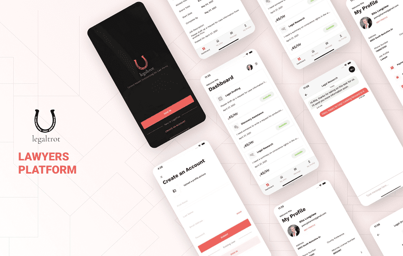 Legaltrot - Mobile and Web Platform screenshot 1