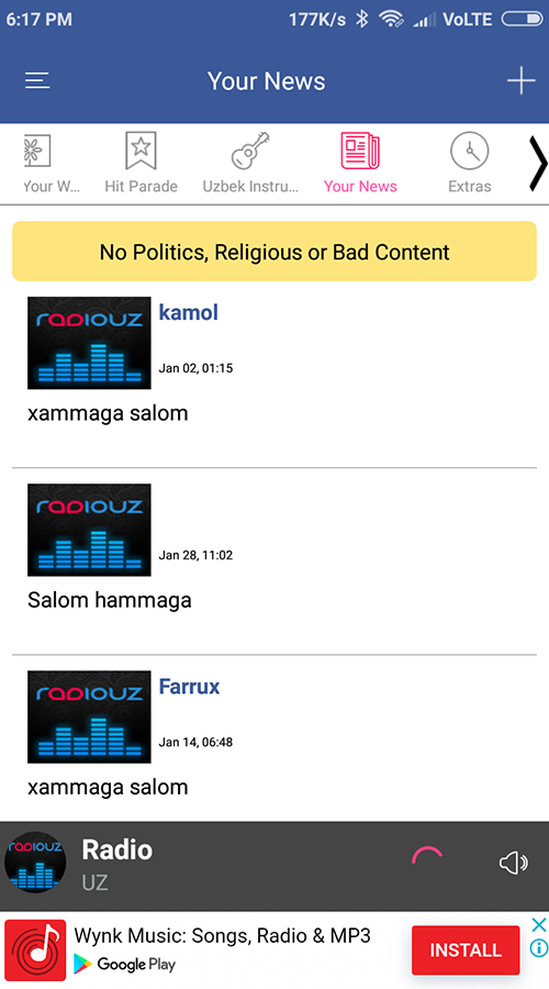 Radio UZ - Uzbek Radio & Music screenshot 7