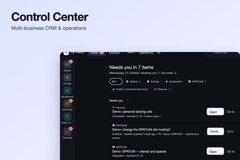Control Center — Multi-Business CRM & Operations Platform
