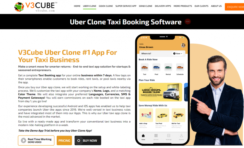 Uber Clone - Taxi Booking App Development screenshot 1