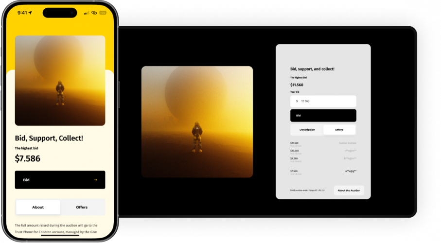 Digital Art Auction for Children's Mental Health screenshot 1