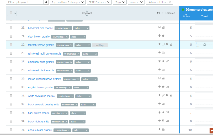 Website Ranking on No 1 for more than 50 Keywords screenshot 3