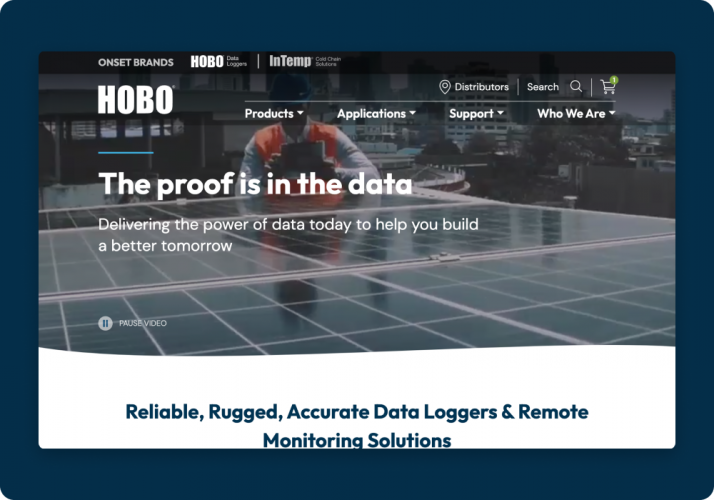 Migration of a complex B2B website for Onset screenshot 1