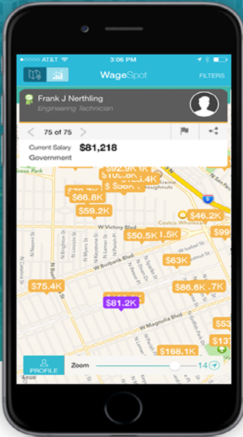 Location based Salary application screenshot 1