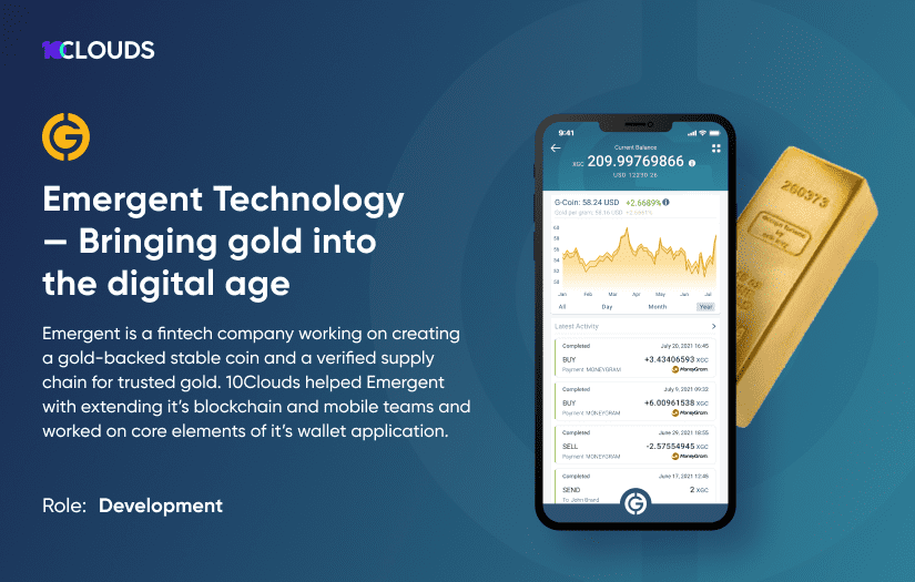 Emergent Tech — Bringing gold into the digital age screenshot 2