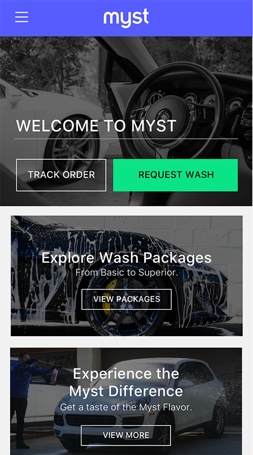 Myst Mobile Application screenshot 1