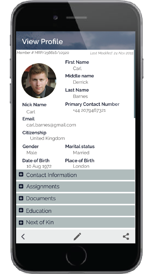 Mariner Data Management Portal screenshot 1