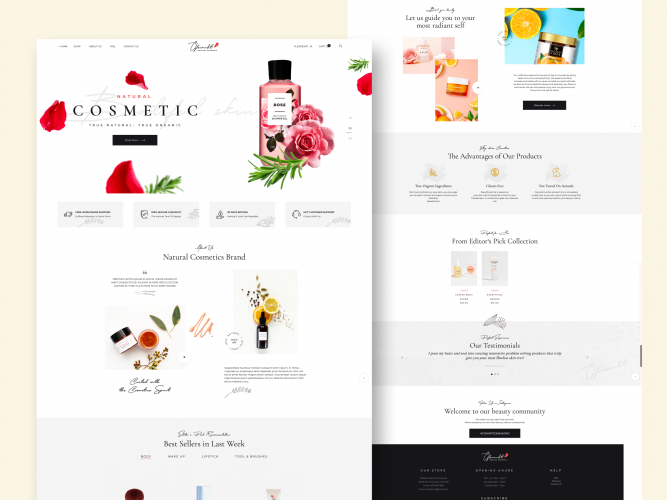 Cosmetics eCommerce Store screenshot 1