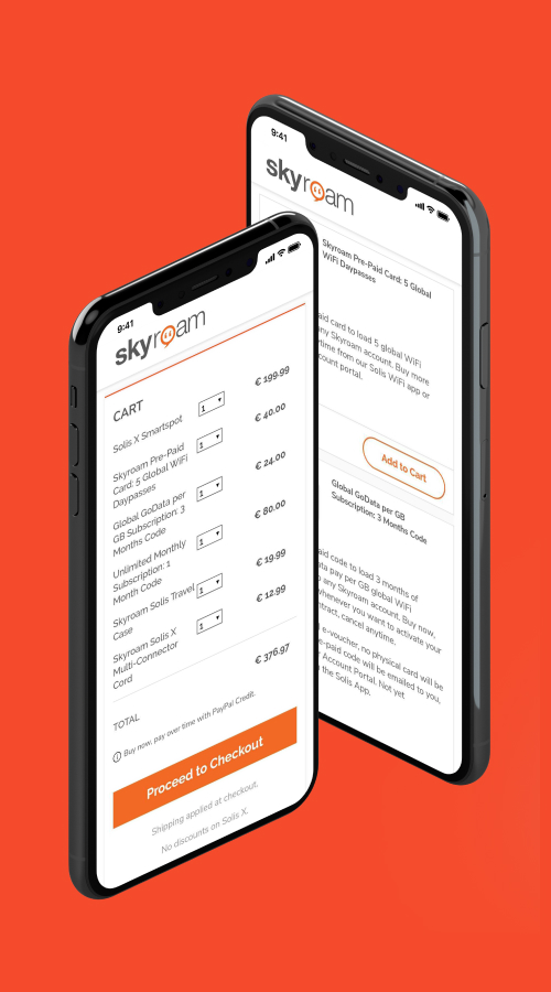 SOLIS/Skyroam - a global e-commerce for travel lovers screenshot 1