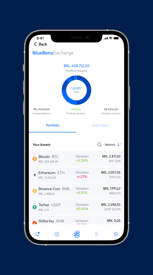 Bluebenx – the future of Blockchain Bank screenshot 1