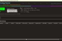 Pattern-recognition strategy: research, backtesting and paper trading on Interactive Brokers