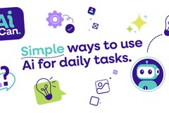 AiCan: a calm brand and website helping autistic people use AI