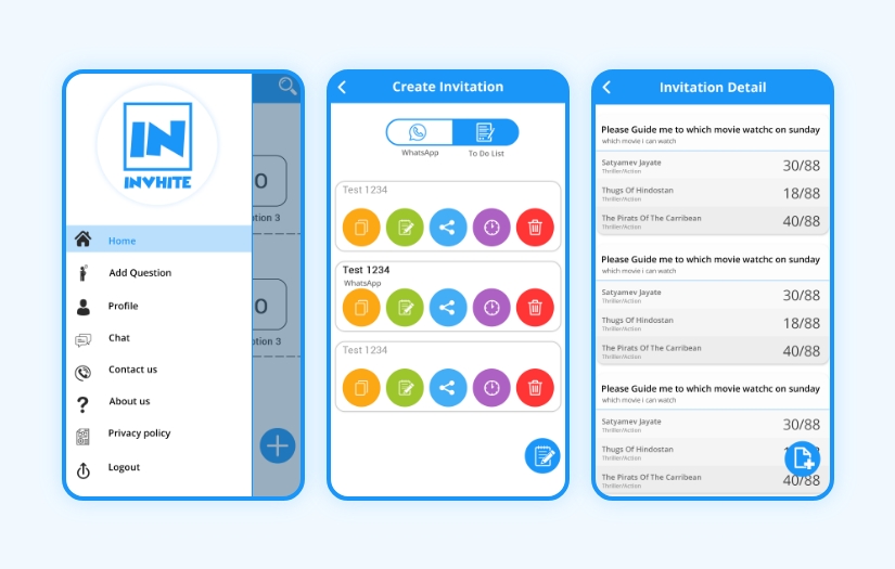 Invhite screenshot 1