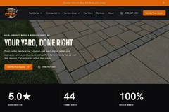 84 page landscaping website and local SEO