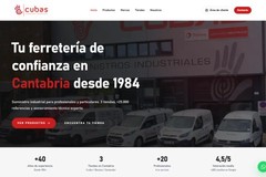 Ferretería Cubas, multi-store website for a 40-year-old industrial supplier