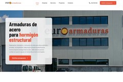 Euroarmaduras, new website for a rebar manufacturer with 37 years in Cantabria
