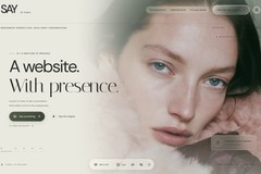 SAY (Flagship) — a cinematic website you can talk to