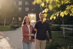 Residential complex AI film: the same couple in every shot, no shoot