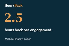 Michael Storey: 2.5 hours back on every new client