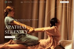 ApaThai Massage & Spa: website with online booking and spa backend
