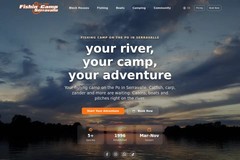 Fishing Camp Serravalle: campsite website with live booking