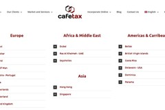 CafeTax: Company Formation Website With Online Ordering