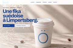 Café Bröd café website, Luxembourg