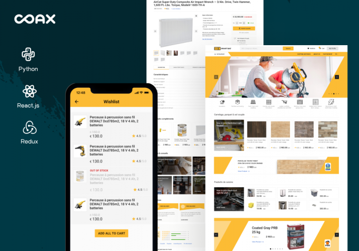 SmartBat Construction E‑commerce screenshot 1