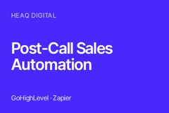 Post-Call Sales Automation for GoHighLevel