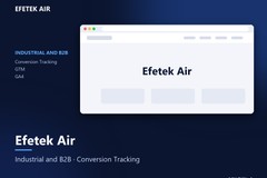 Efetek Air: Tracking Setup for a B2B Site