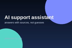 AI support assistant with source citations