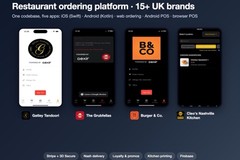 Restaurant ordering platform: 15+ UK restaurant brands