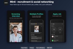 Minti: recruitment & social networking app