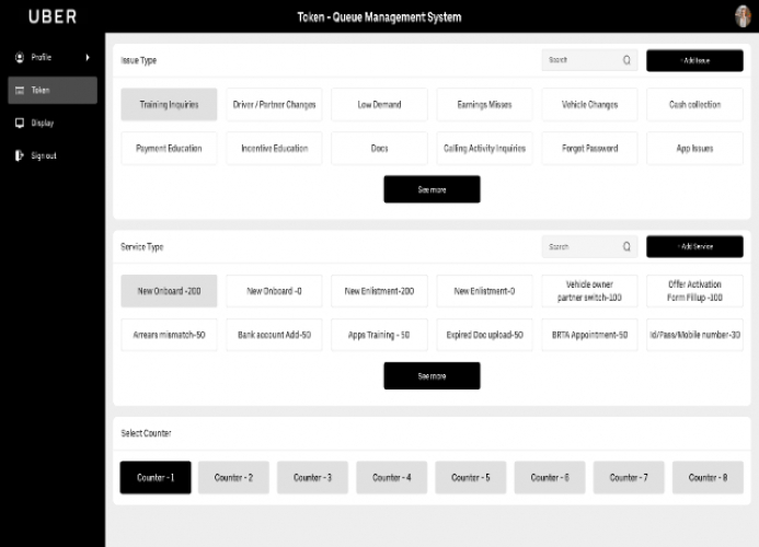 Uber Queue Management System screenshot 3