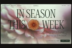 Linnell Flowers — florist website